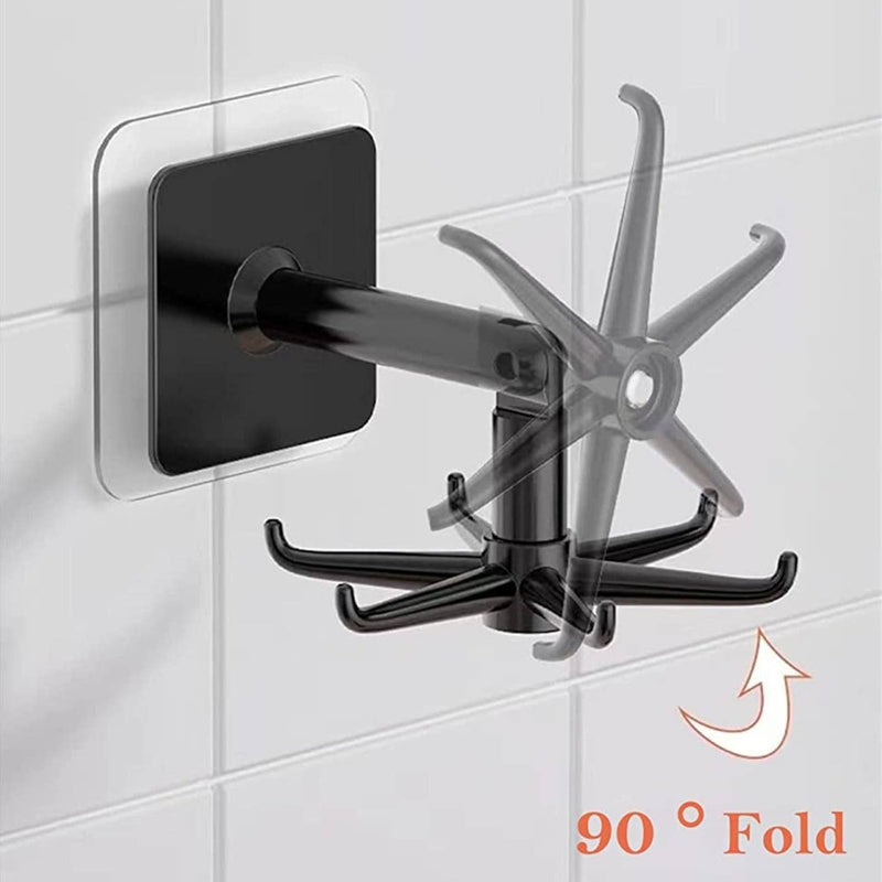Adjustable Rotating Storage Hook – 360° Swivel + 180° Vertical Flip