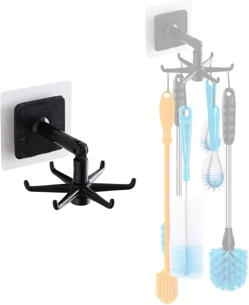 Adjustable Rotating Storage Hook – 360° Swivel + 180° Vertical Flip