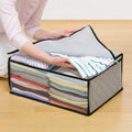 Winter & Summer Clothes Storage Organizer Bags – Foldable Blanket Covers & Wardrobe Cloth Organizer with Zipper