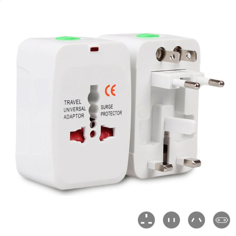 Universal International Plug Adapter-Compact All-in-One Charger for US, UK, EU, and AU