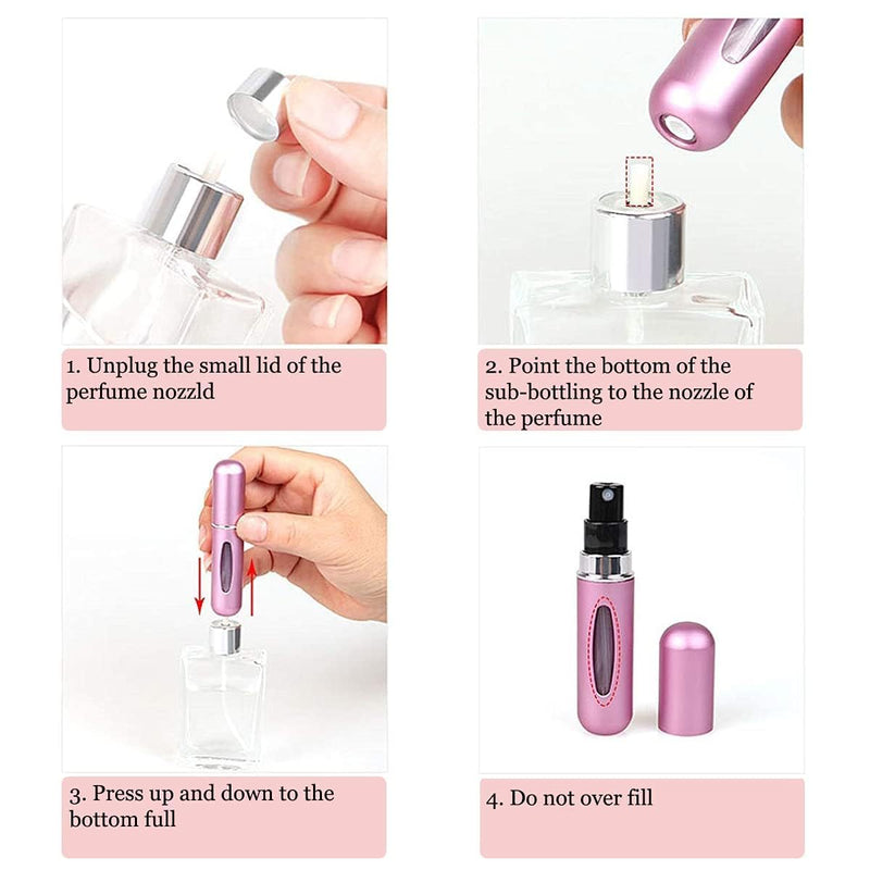 Mini Travel Perfume Spray Bottle – Refillable Atomizer for Fragrance & Daily Use