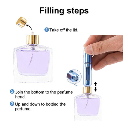 Mini Travel Perfume Spray Bottle – Refillable Atomizer for Fragrance & Daily Use