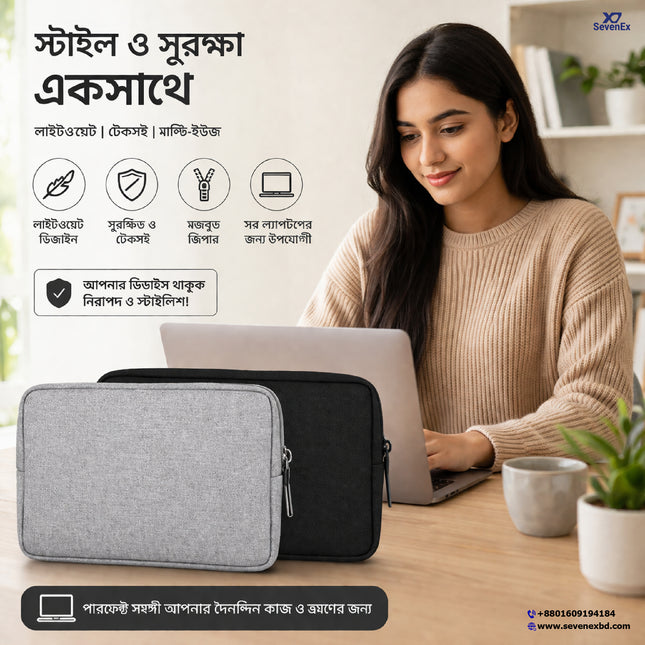 Travel Electronics Organizer Bag – Hard Drive, USB & Cable Storage Case