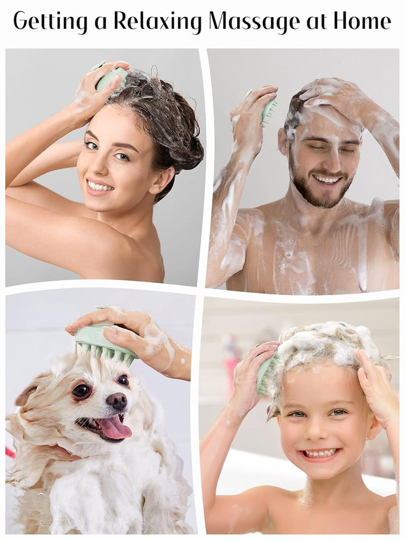 Silicone Scalp Massager Shampoo Brush – Exfoliating Hair Growth 1 PCS