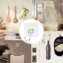 4 Pcs Adhesive Wall Hooks – Strong Duty Hooks for Home & Kitchen