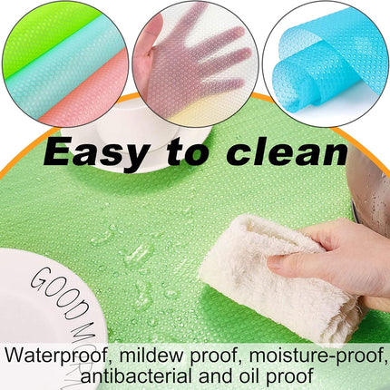 Washable Refrigerator Shelf Liners – Waterproof, Oilproof, Anti-Slip Mats for Fridge, Kitchen & Drawer Organization 1 PCS