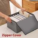 Full Cover 9-Grid Jeans Organizer – Foldable Clothes Storage Box for Wardrobe & Drawers