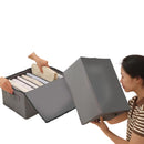 Full Cover 9-Grid Jeans Organizer – Foldable Clothes Storage Box for Wardrobe & Drawers