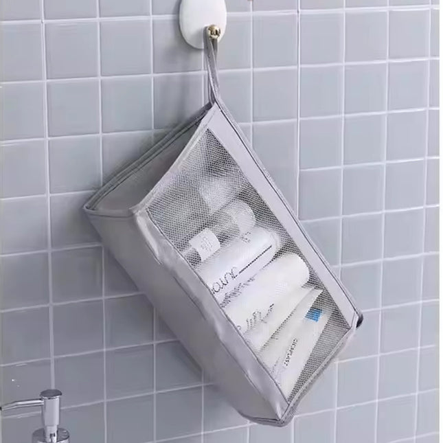 Travel Cosmetic & Bathroom Organizer – Air-Mesh Portable Toiletry Bag