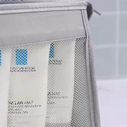 Travel Cosmetic & Bathroom Organizer – Air-Mesh Portable Toiletry Bag
