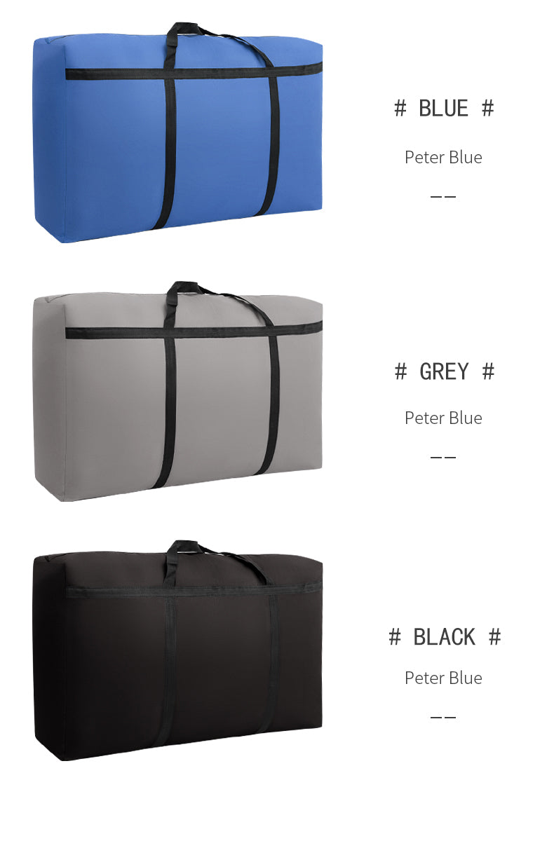 Extra Large Moving Bags with Strong Zippers & Handles – Heavy-Duty Storage Organizer for Clothes, Blankets, and Trave