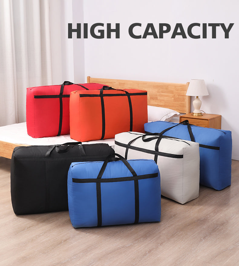 Extra Large Moving Bags with Strong Zippers & Handles – Heavy-Duty Storage Organizer for Clothes, Blankets, and Trave