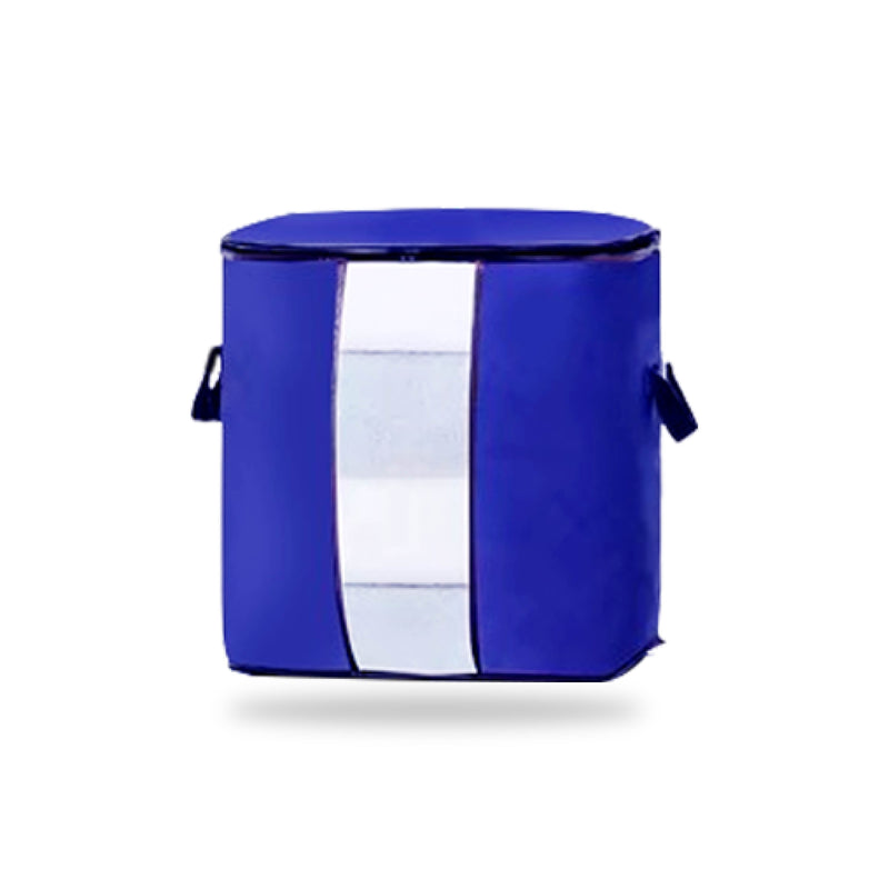 Winter Blanket & Clothes Storage Organizer – Foldable Wardrobe Bag with Zipper Cover for Seasonal Storage