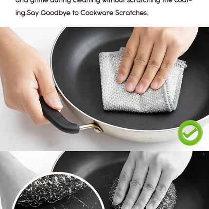 4PCS Kitchen Magic Cleaning Cloth – Double Layer Reusable Dishwashing Rags for Home & Kitchen