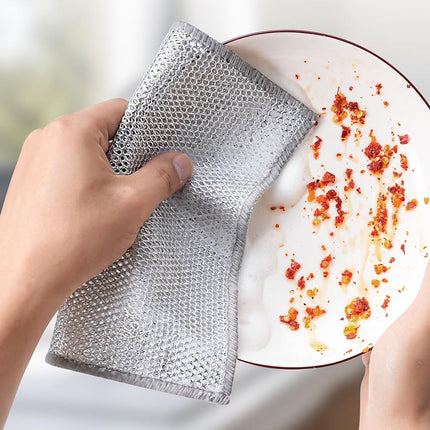 4PCS Kitchen Magic Cleaning Cloth – Double Layer Reusable Dishwashing Rags for Home & Kitchen