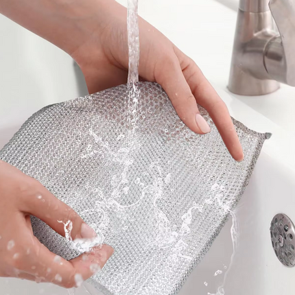 4PCS Kitchen Magic Cleaning Cloth – Double Layer Reusable Dishwashing Rags for Home & Kitchen