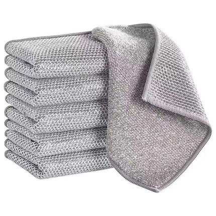 4PCS Kitchen Magic Cleaning Cloth – Double Layer Reusable Dishwashing Rags for Home & Kitchen