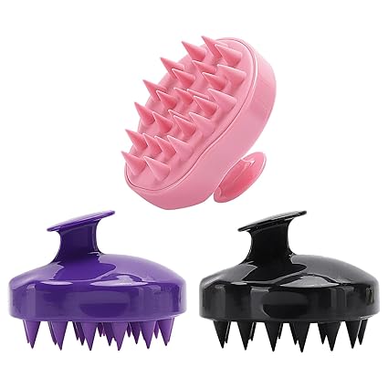 Silicone Scalp Massager Shampoo Brush – Exfoliating Hair Growth 1 PCS