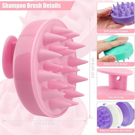Silicone Scalp Massager Shampoo Brush – Exfoliating Hair Growth 1 PCS