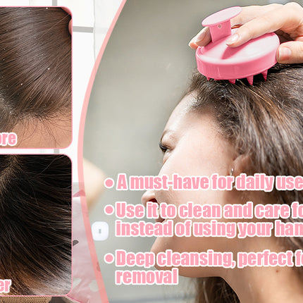 Silicone Scalp Massager Shampoo Brush – Exfoliating Hair Growth 1 PCS
