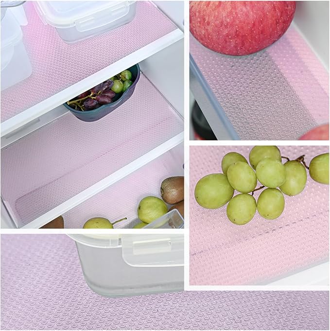 Washable Refrigerator Shelf Liners – Waterproof, Oilproof, Anti-Slip Mats for Fridge, Kitchen & Drawer Organization 1 PCS