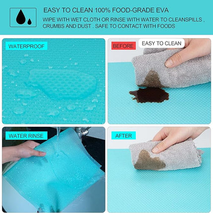 Washable Refrigerator Shelf Liners – Waterproof, Oilproof, Anti-Slip Mats for Fridge, Kitchen & Drawer Organization 1 PCS