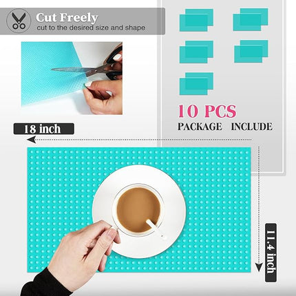 Washable Refrigerator Shelf Liners – Waterproof, Oilproof, Anti-Slip Mats for Fridge, Kitchen & Drawer Organization 1 PCS