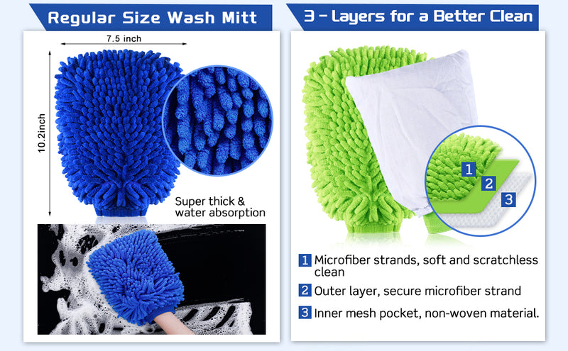 Reusable Cleaning Gloves – Double-Sided, Highly Absorbent Wash Glove for Daily Household Use 1 PCS