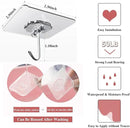 4 Pcs Adhesive Wall Hooks – Strong Duty Hooks for Home & Kitchen