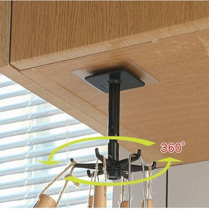 Adjustable Rotating Storage Hook – 360° Swivel + 180° Vertical Flip