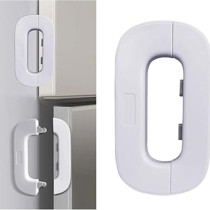 Refrigerator Child Safety Door Lock – Baby Proof Anti-Pinch Cabinet Latch