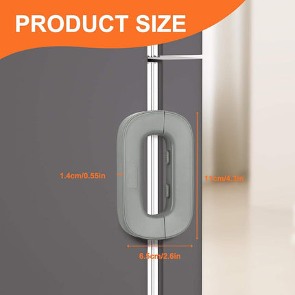 Refrigerator Child Safety Door Lock – Baby Proof Anti-Pinch Cabinet Latch