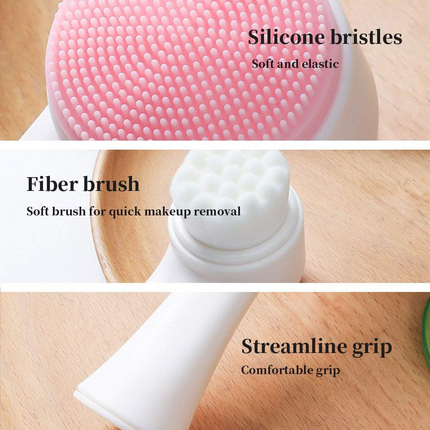 Facial Cleaning Brush 2-in-1 – Deep Pore Exfoliating & Makeup Wash Tool
