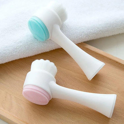 Facial Cleaning Brush 2-in-1 – Deep Pore Exfoliating & Makeup Wash Tool
