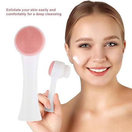 Facial Cleaning Brush 2-in-1 – Deep Pore Exfoliating & Makeup Wash Tool