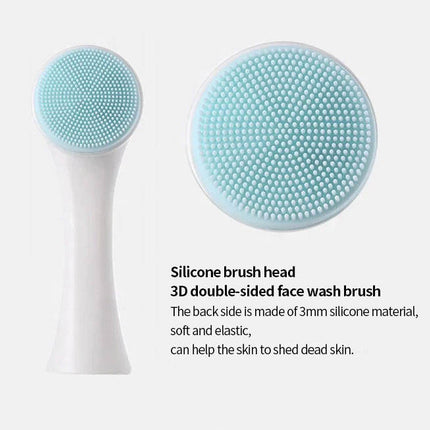 Facial Cleaning Brush 2-in-1 – Deep Pore Exfoliating & Makeup Wash Tool