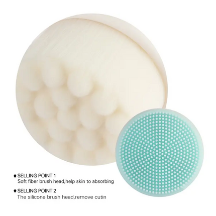 Facial Cleaning Brush 2-in-1 – Deep Pore Exfoliating & Makeup Wash Tool