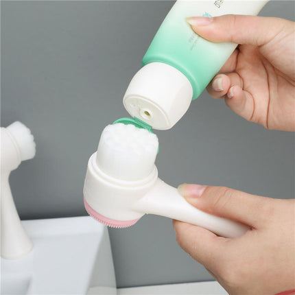 Facial Cleaning Brush 2-in-1 – Deep Pore Exfoliating & Makeup Wash Tool
