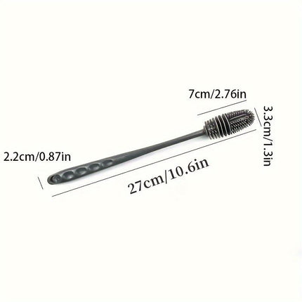 Long Handle Silicone Cleaning Brush – Hangable Cup, Bottle & Jar Brush