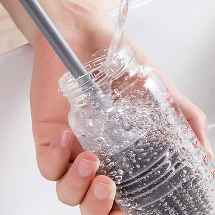 Long Handle Silicone Cleaning Brush – Hangable Cup, Bottle & Jar Brush