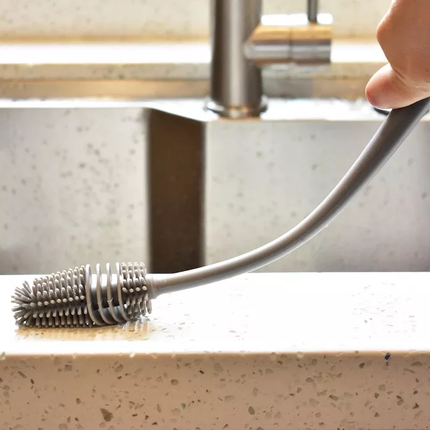 Long Handle Silicone Cleaning Brush – Hangable Cup, Bottle & Jar Brush