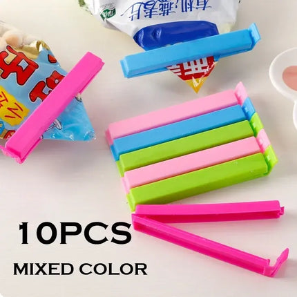 10PCS Multi-Purpose Plastic Clips – Food Bag Sealers for Snacks & Kitchen Storage