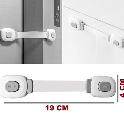 Child Safety Locks for Cabinets & Drawers – No-Drill Baby Proof Latches for Fridge, Toilet, Oven & Furniture