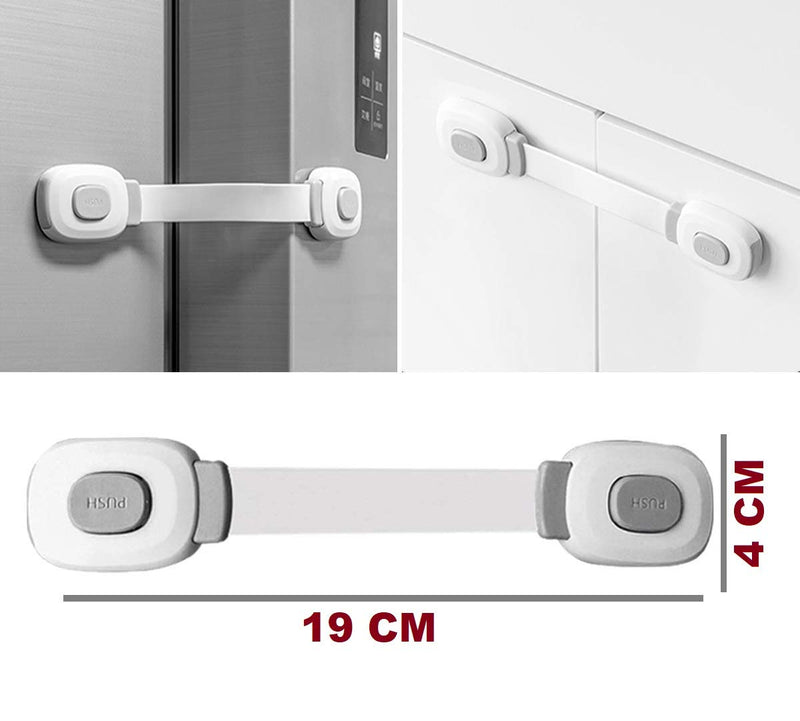 Child Safety Locks for Cabinets & Drawers – No-Drill Baby Proof Latches for Fridge, Toilet, Oven & Furniture