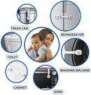 Child Safety Locks for Cabinets & Drawers – No-Drill Baby Proof Latches for Fridge, Toilet, Oven & Furniture