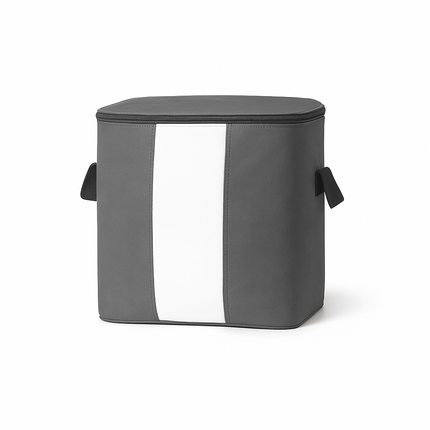 Winter Blanket & Clothes Storage Organizer – Foldable Wardrobe Bag with Zipper Cover for Seasonal Storage