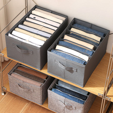 Clothes Storage Organizer – 9-Grid Foldable Box for Closet & Drawers