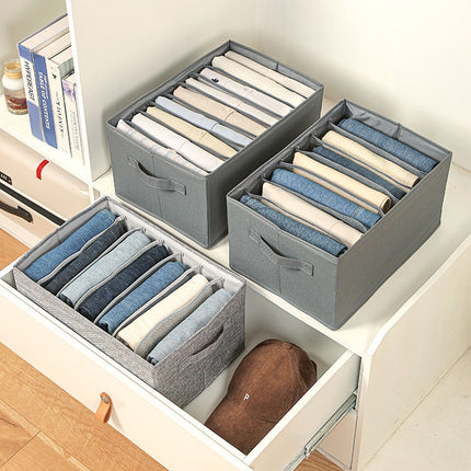 Clothes Storage Organizer – 9-Grid Foldable Box for Closet & Drawers