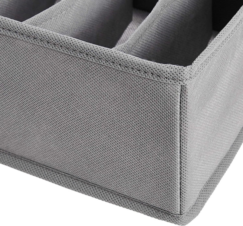 Closet Drawer Organizer with 9 Grids – Foldable Storage Box for Neatly Sorting Clothes & Accessories