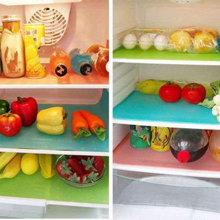 Washable Refrigerator Shelf Liners – Waterproof, Oilproof, Anti-Slip Mats for Fridge, Kitchen & Drawer Organization 1 PCS